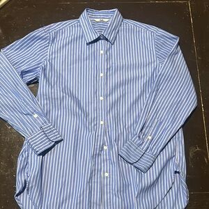 Blue Striped women Shirt